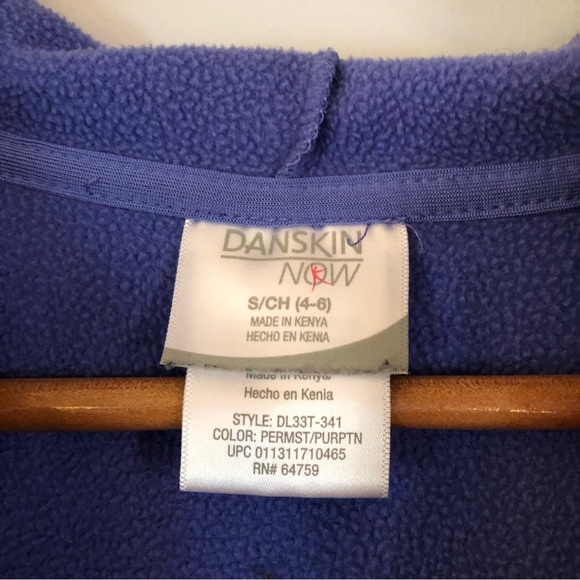 Danskin Now Purple Zip Up Hooded Jacket - Size Small - Picture 7 of 12